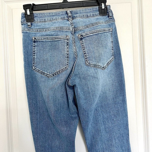 Boden The Soho Skinny Distressed Midrise Jeans Size 6 UK 2 US Regular Med Wash - Picture 5 of 13